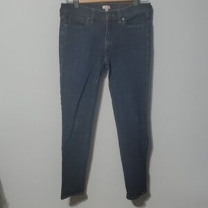 J.Crew Indigo Denim Jeans Womens Size 26 Size 2 Blue Stretch